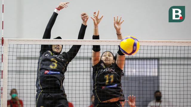 Foto: Jakarta Pertamina Fastron Gilas Gresik Petrokimia Pupuk Indonesia di Proliga 2022