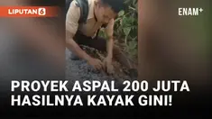 Viral! Pelajar Kupas Aspal Seharga Rp 200 Juta