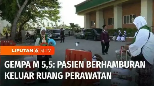 VIDEO: Gempa M 5,5 Guncang Mataram, Pasien RS Tripat Berhamburan Keluar
