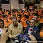 Menteri Koordinator Bidang Perekonomian Airlangga Hartarto saat menyampaikan motivational speech dalam acara Pelepasan Pekerja Migran Indonesia Program G to G Korea Selatan, Senin (22/08).