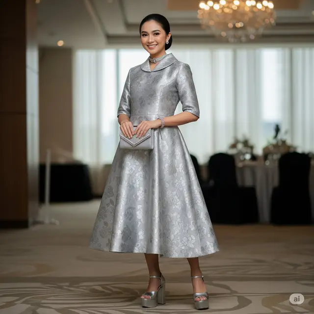 Baju Brokat Pesta Elegan 2025. Foto: Gemini