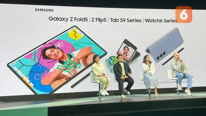 <p>Samsung Beberkan Alasan Desain Galaxy Z Fold 5 Tak Banyak Berubah Dibanding Pendahulunya. (Liputan6.com/ Agustin Setyo Wardani)</p>