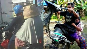 10 Gaya Ajaib Emak-emak saat Dibonceng Motor, Aksinya Memang Bikin Geregetan Tapi Juga Kocak