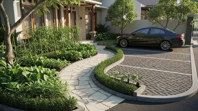 Inspirasi Kebun Sayur Depan Rumah Tanpa Ganggu Mobilitas/Gemini AI