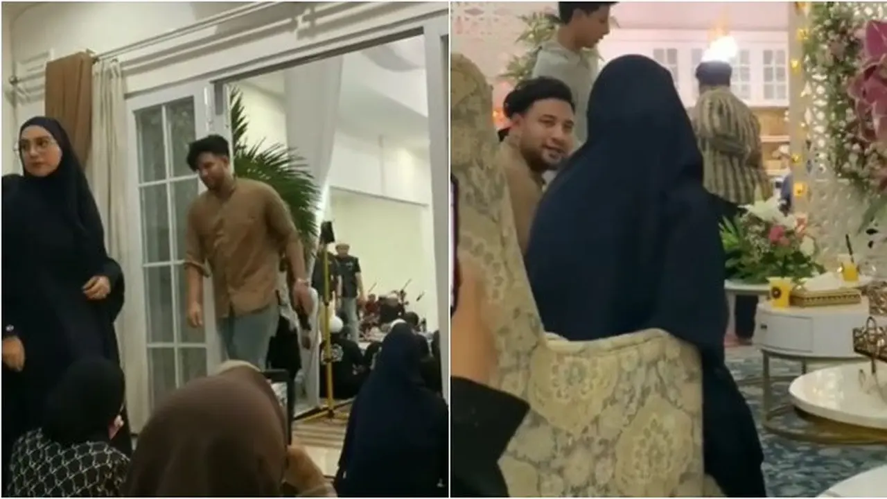 6 Potret Pertemuan Irish Bella dan Ammar Zoni di Kajian Umi Pipik, Terlihat Canggung