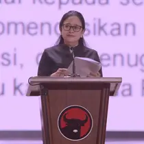 Ketua DPP PDI Perjuangan Puan Maharani di Rakernas V PDIP, Minggu (26/5/2024). (Foto: tangkapan layar youtube PDI Perjuangan)
