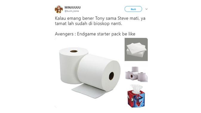 Persiapan Endgame (Sumber: Twitter/bucin_izone)