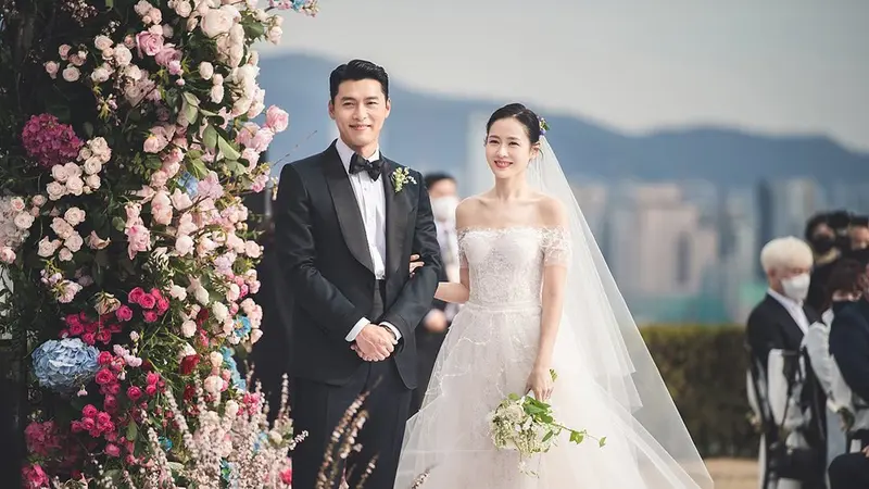 Foto Pernikahan Hyun Bin dan Son Ye Jin. (Instagram/ vast.ent)