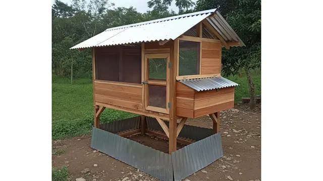 Kandang Ayam dengan Sistem Pengunci Rapat