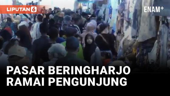 VIDEO: Jelang Tahun Baru, Pasar Beringharjo Sesak Padat Pengunjung
