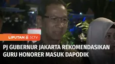 Terkait polemik bersih-bersih guru honorer, Pj Gubernur Daerah Khusus Jakarta, Heru Budi Hartono merekomendasikan 4.000 guru termasuk 107 guru honorer yang kena kebijakan cleansing masuk dalam Dapodik. Heru juga mempersilakan guru honorer untuk ikut ...