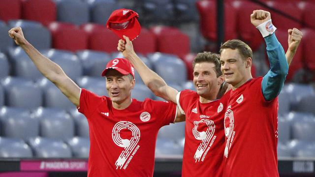 FOTO: Bayern Munchen Kunci Gelar Juara Liga Jerman ke-9 Secara Beruntun