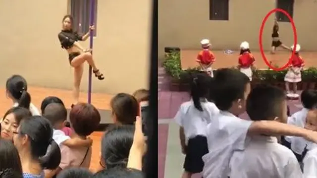 TK di china sajika pole dance (foto: nextshark/dream)
