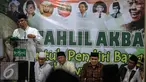 KH.Said Aqil Siradj memberikan tausiah dalam acara Tahlil Akbar di kantor PBNU, Jakarta, Kamis (24/11). Acara ini bertujuan untuk mendoakan para pendiri bangsa, pahlawan nasional dan kedamaian bangsa Indonesia. (Liputan6.com/Faizal Fanani)