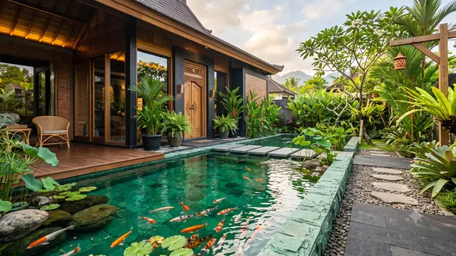 Inspirasi Halaman Depan Bergaya Resort Bali