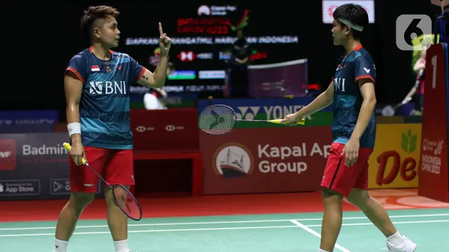 Apriyani Rahayu dan Siti Fadia di Indonesia Open 2023