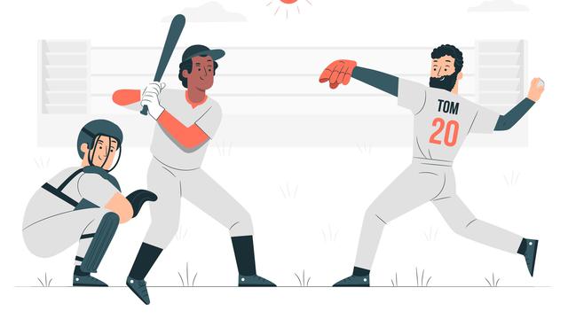 Ilustrasi permainan sofbol