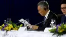 Perdana Menteri Singapura Lee Hsien Loong saat melakukan pertemuan Konferensi Tingkat Tinggi (KTT) Tahunan Forum Kerja Sama Ekonomi Asia Pasifik (APEC) di Manila, Filipina, Rabu (18/11/2015). (REUTERS/Jonathan Ernst)