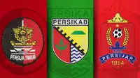 Ilustrasi - Logo Klub Persijatim, Persikab Bandung, Persijap Jepara (Bola.com/Adreanus Titus)