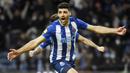 Mehdi Taremi menjadi salah satu talenta dari Asia yang cukup bersinar di Eropa. Pemain yang sukses mengemas 49 gol dalam 95 penampilan bersama FC Porto ini memiliki banderol mencapai 20 juta euro atau Rp313 miliar. (AFP/Miguel Riopa)