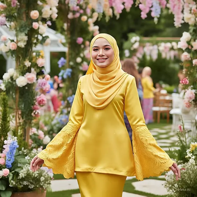 Model Baju Kurung Modern untuk Pesta