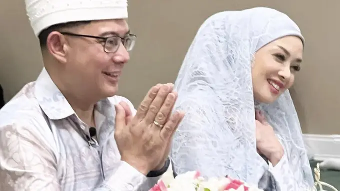 Terry Putri Pilih Gaun Pernikah Sederhana saat Akad Nikah di Amerika Serikat