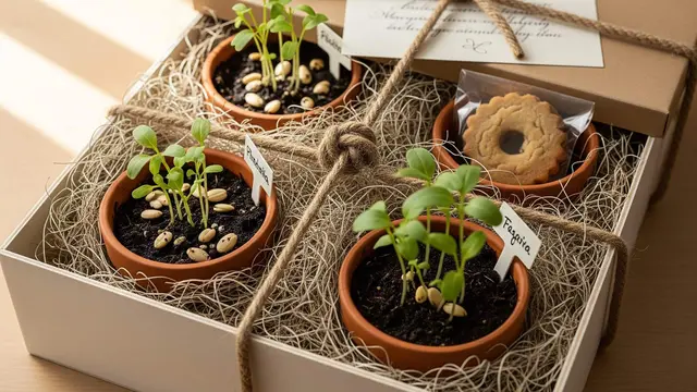 Ide Hampers Unik Isi Pot Kecil dan Bibit Sayur