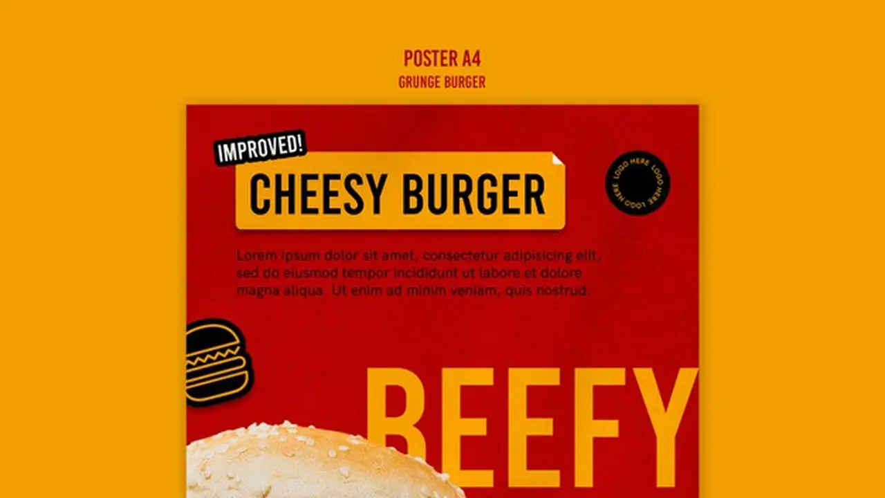 Ilustrasi poster makanan