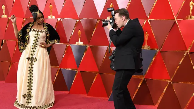 Tiffany Haddish saat menghadiri Academy Awards ke-90 di Hollywood, California