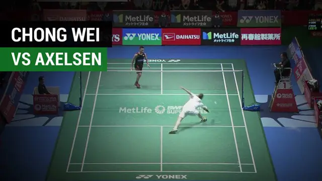 Berita video duel seru dan ketat antara Lee Chong Wei dengan Victor Axelsen pada Jepang Terbuka 2017.