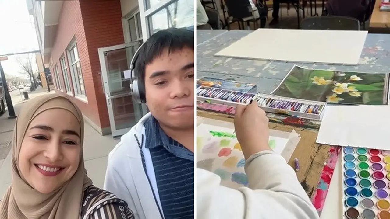 7 Foto-foto Suasana Kelas Seni di Centre of Arts Kanada Tempat Belajar Omar Anak Cindy Fatikasari, Penuh Kehangatan
