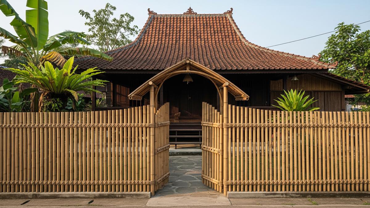 8 Ide Pagar Bambu Murah untuk Rumah di Desa yang Mudah Dibuat Sendiri, Bagus Tak Perlu Mahal