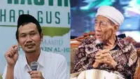 Kolase Gus Baha dan Mbah Moen. (Istimewa dan NU Online)