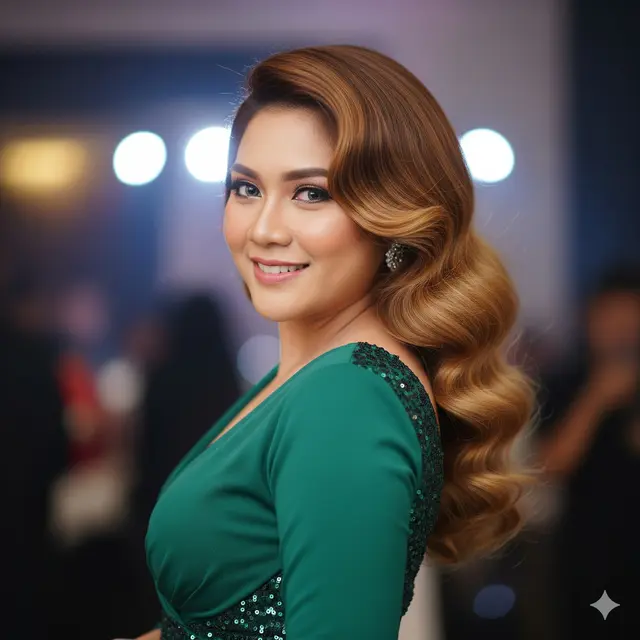 Model Rambut Pesta Wanita (Foto: Gemini AI)