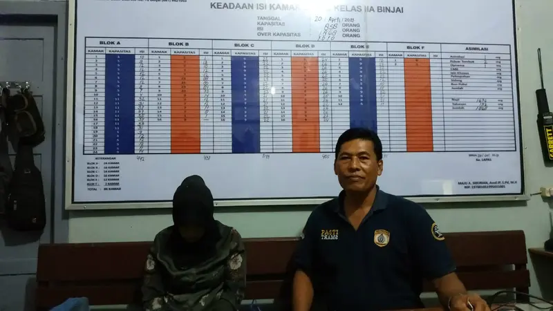 Oknum Aparatur Sipil Negara (ASN) di Kota Binjai, Sumatera Utara, berupaya menyelundupkan sabu dan kondom ke Lembaga Pemasyarakatan (Lapas) Klas II B Binjai