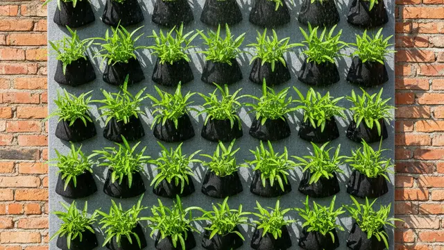 Desain Kebun Sayur Vertikultur Tanpa Tanah. AI