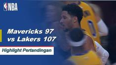 Brandon Ingram mencetak 29 poin untuk memimpin Los Angeles ketika Lakers mengalahkan Mavericks 107 - 97.