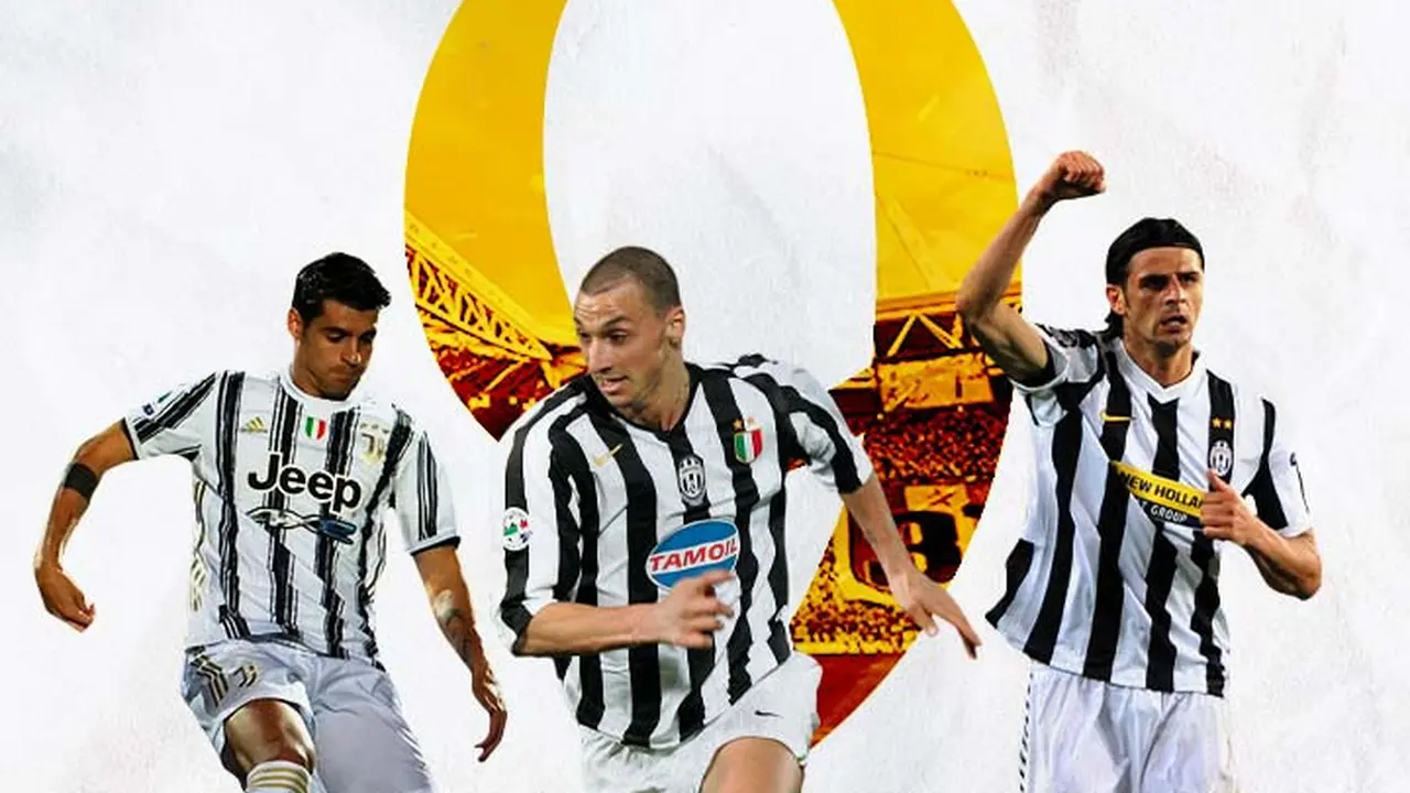 Juventus - Alvaro Morata, Zlatan Ibrahimovic, Vincenzo Iaquinta