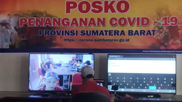 Posko penanganan virus corona Covid-19 di Sumbar.