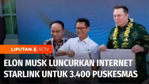 VIDEO: Elon Musk Luncurkan Jaringan Internet Starlink untuk 3.400 Puskesmas