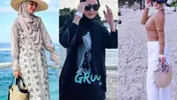 OOTD Artis Berhijab di Pantai [Instagram]
