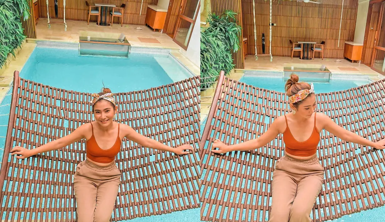 Jauh berbeda dalam FTV, sosok Metta Permadi pun kerap terlihat ceria saat mengunggah berbagai potretnya dalam media sosial Instagram. Seperti halnya saat jalani liburan dan staycation di sebuah villa di Bali. Momen ini pun kerap abadikan dan menuai banyak tanggapan dari para penggemarnya. (Liputan6.com/IG/@mettapermadi89)