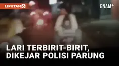Gangster Parung Panik Dikejar Polisi