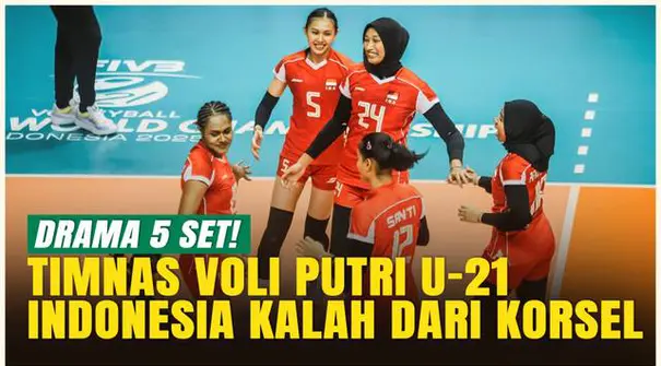 Pertandingan seru tersaji di Kejuaraan Dunia Voli Putri U-21! Timnas Indonesia U-21 yang sempat unggul harus rela kehilangan kemenangan setelah Korea Selatan melakukan comeback dramatis.