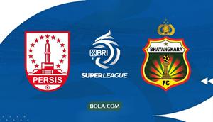 Cover prediksi Persis Solo versus Bhayangkara FC di BRI Super League musim ini. (Bola.com/Gemini)