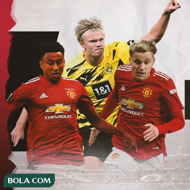 Erling Haaland, Jesse Lingard dan Donny van de Beek