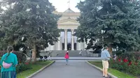 Pushkin Museum, salah satu institusi seni terkemuka di Moskow, Rusia, memamerkan&nbsp;koleksi seni yang mengesankan dari berbagai peradaban dan periode sejarah. (Dok. Liputan6.com/Khairisa Ferida)