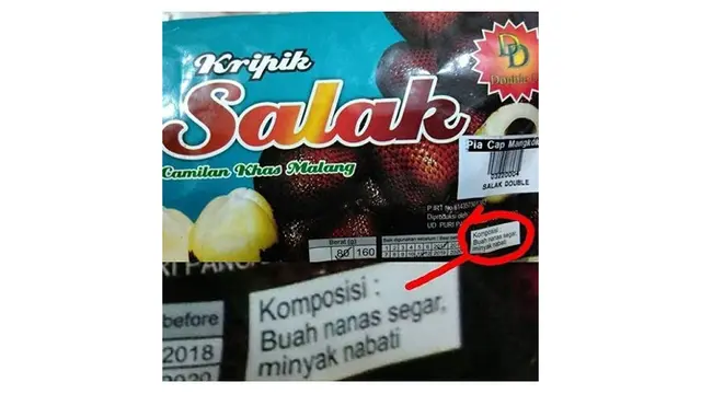 6 Tulisan Kocak di Komposisi Makanan Ini Bikin Tepuk Jidat