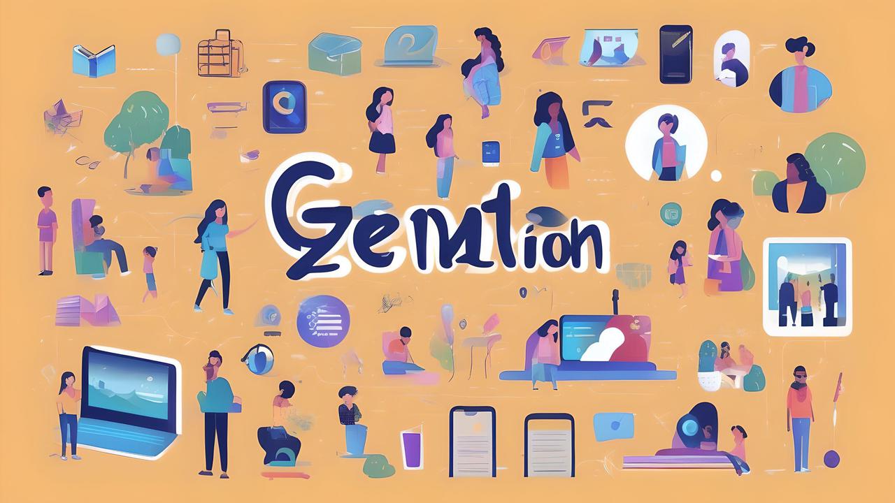 Ilustrasi Generasi Z atau Gen Z