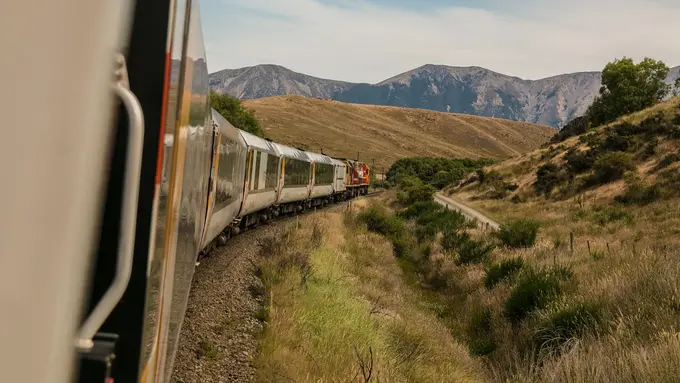 Ilustrasi kereta api.